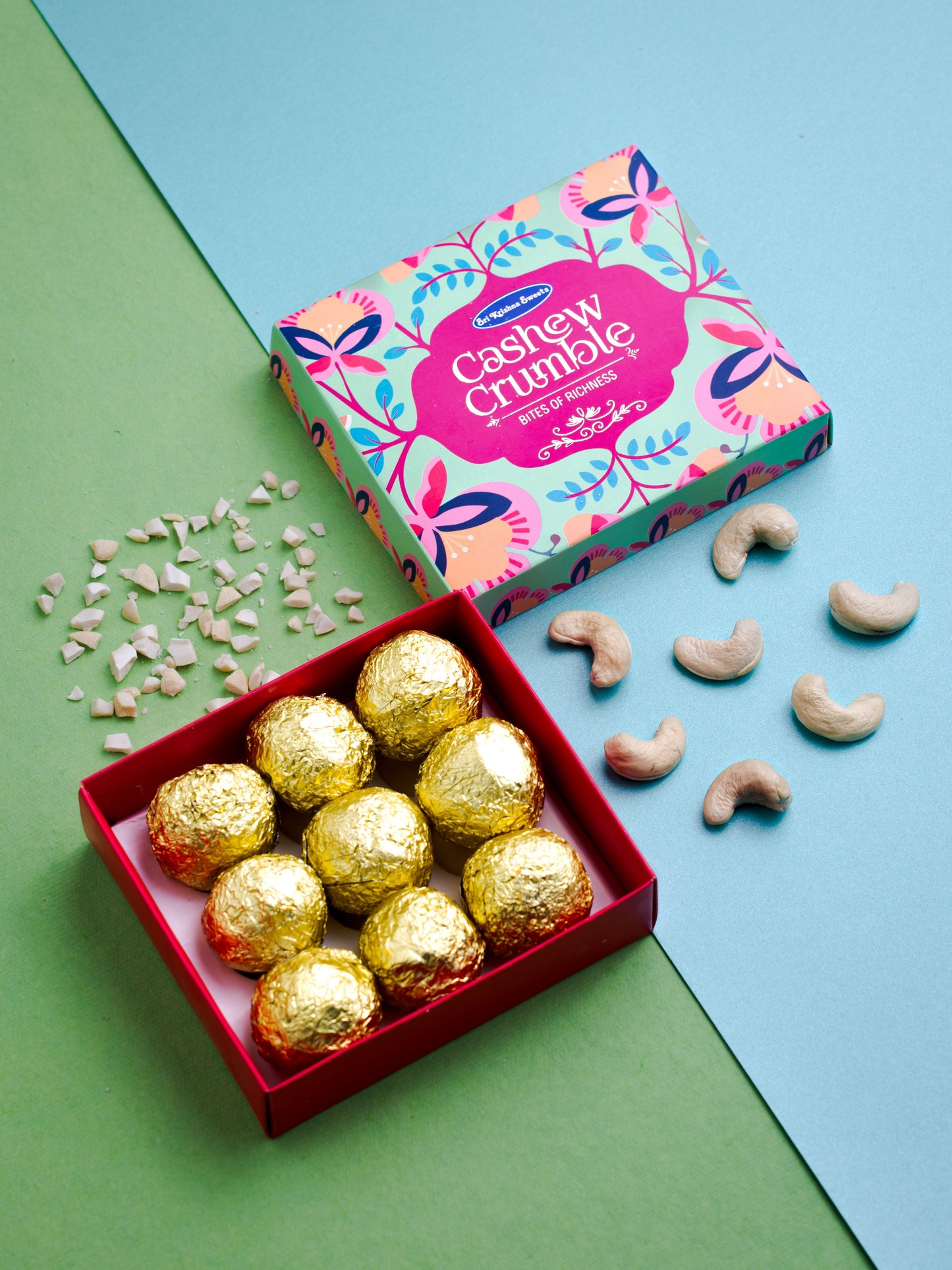 Sri Krishna Sweets Cashew Crumble - 9 pc