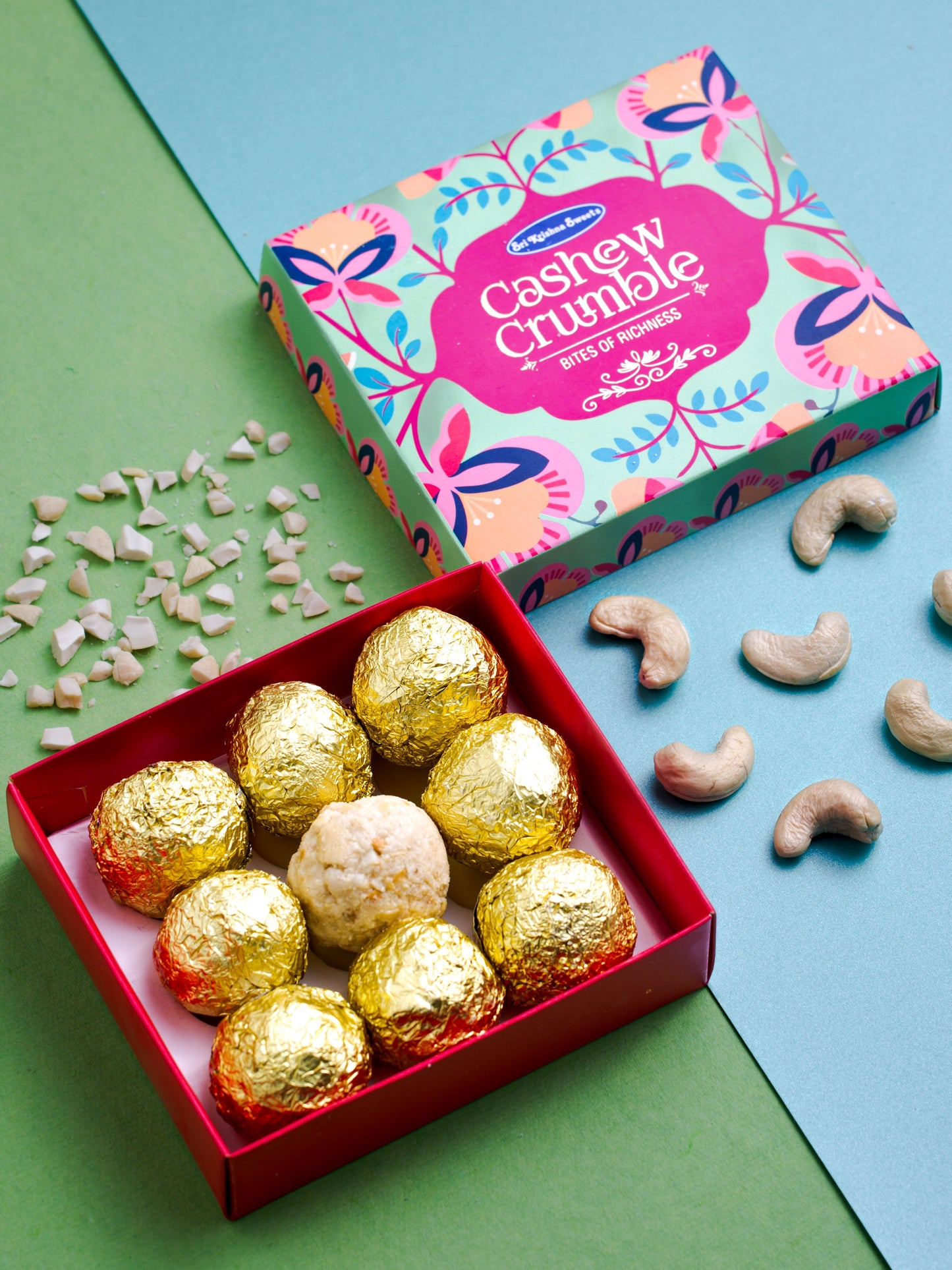 Sri Krishna Sweets Cashew Crumble - 9 pc