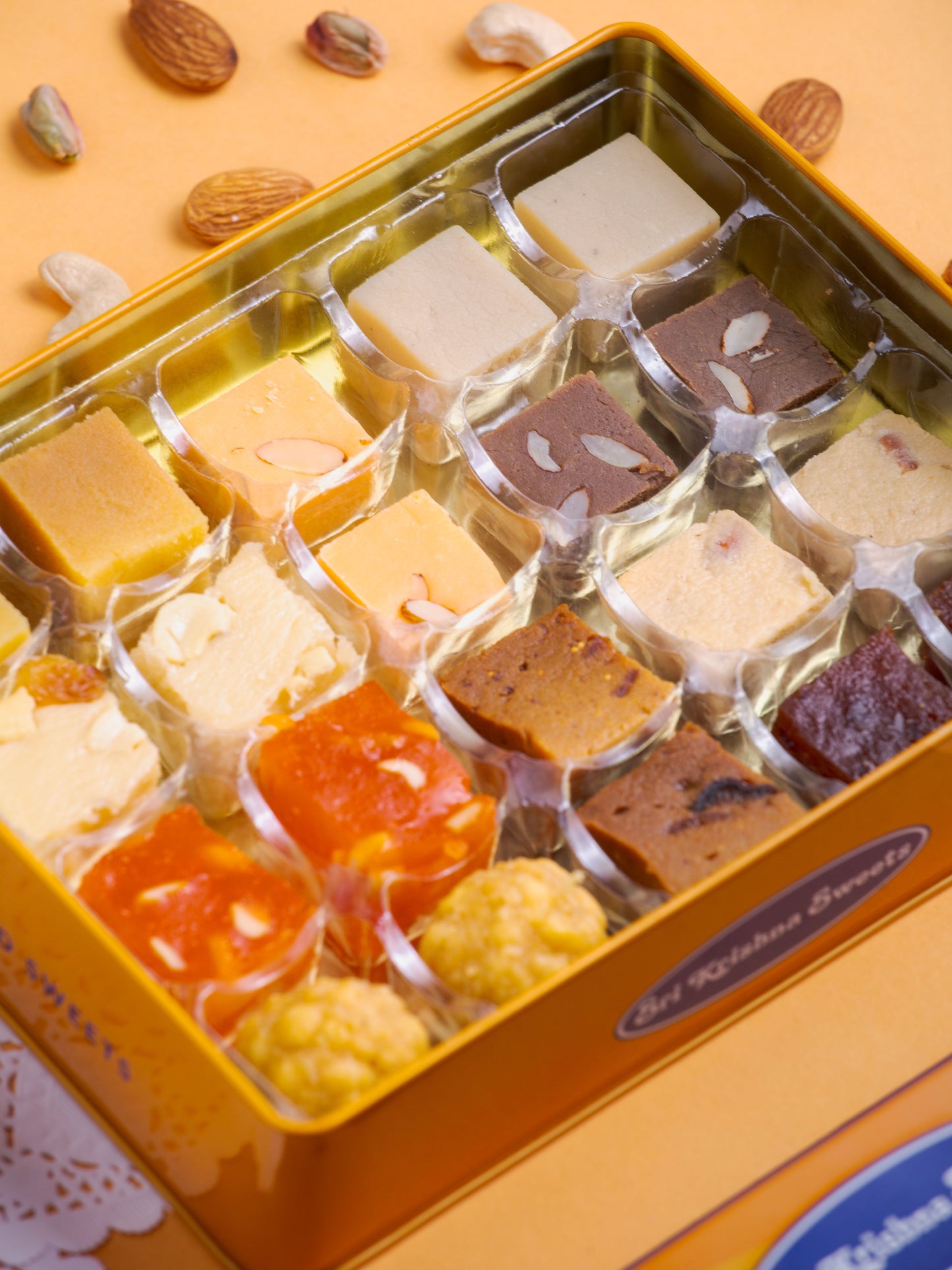 Sri Krishna Sweets Assorted Ghee Sweets (Pack of 20)