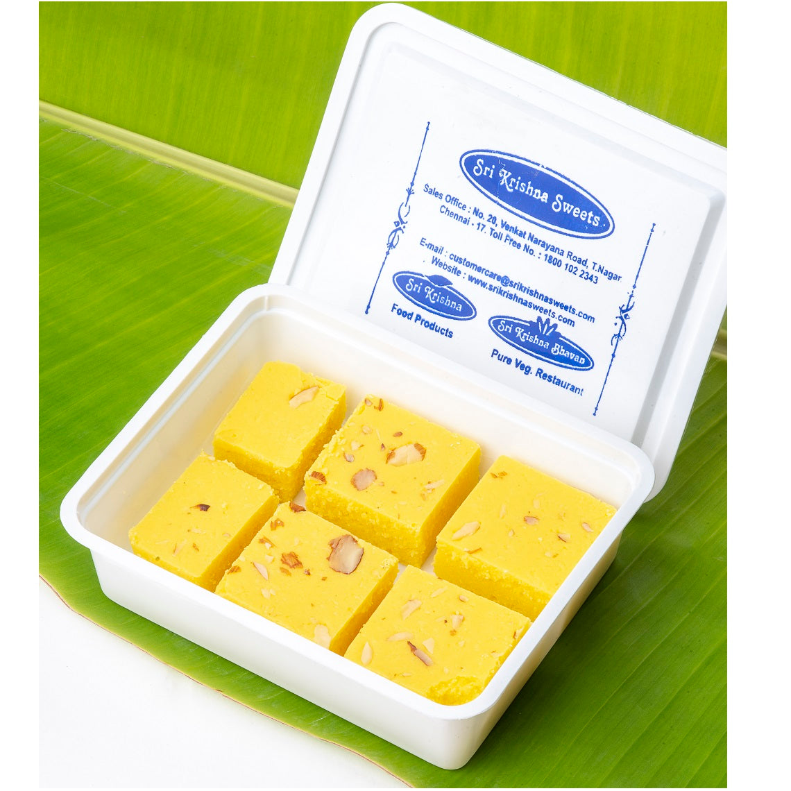 Sri Krishna Sweets Kesar Burfi