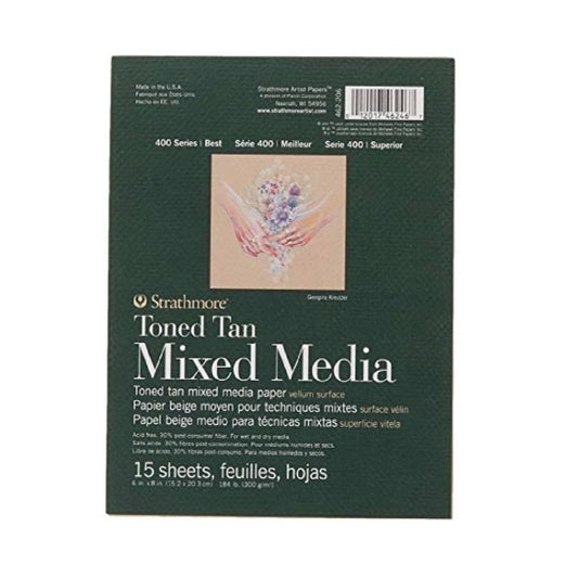 Strathmore Toned Mixed Media Paper - Toned Tan 6"X8"