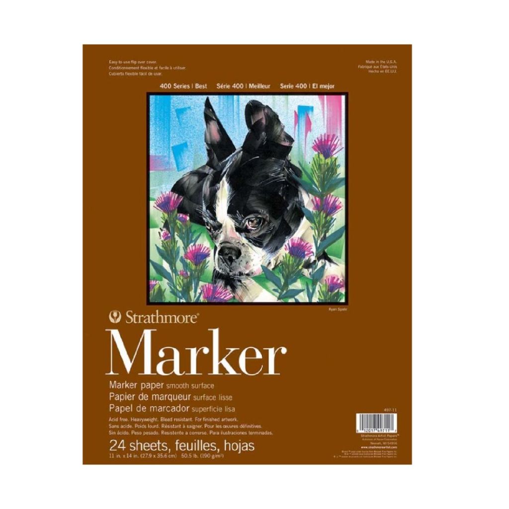 Strathmore Marker Paper Pad 11""X14""-50# Smooth