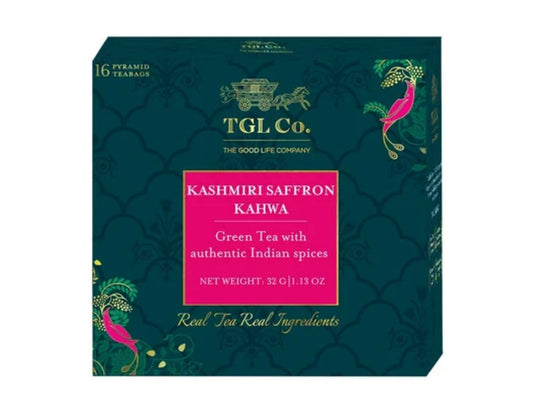 TGL Co. Kashmiri Saffron Kahwa Green Tea Bags - 32gm