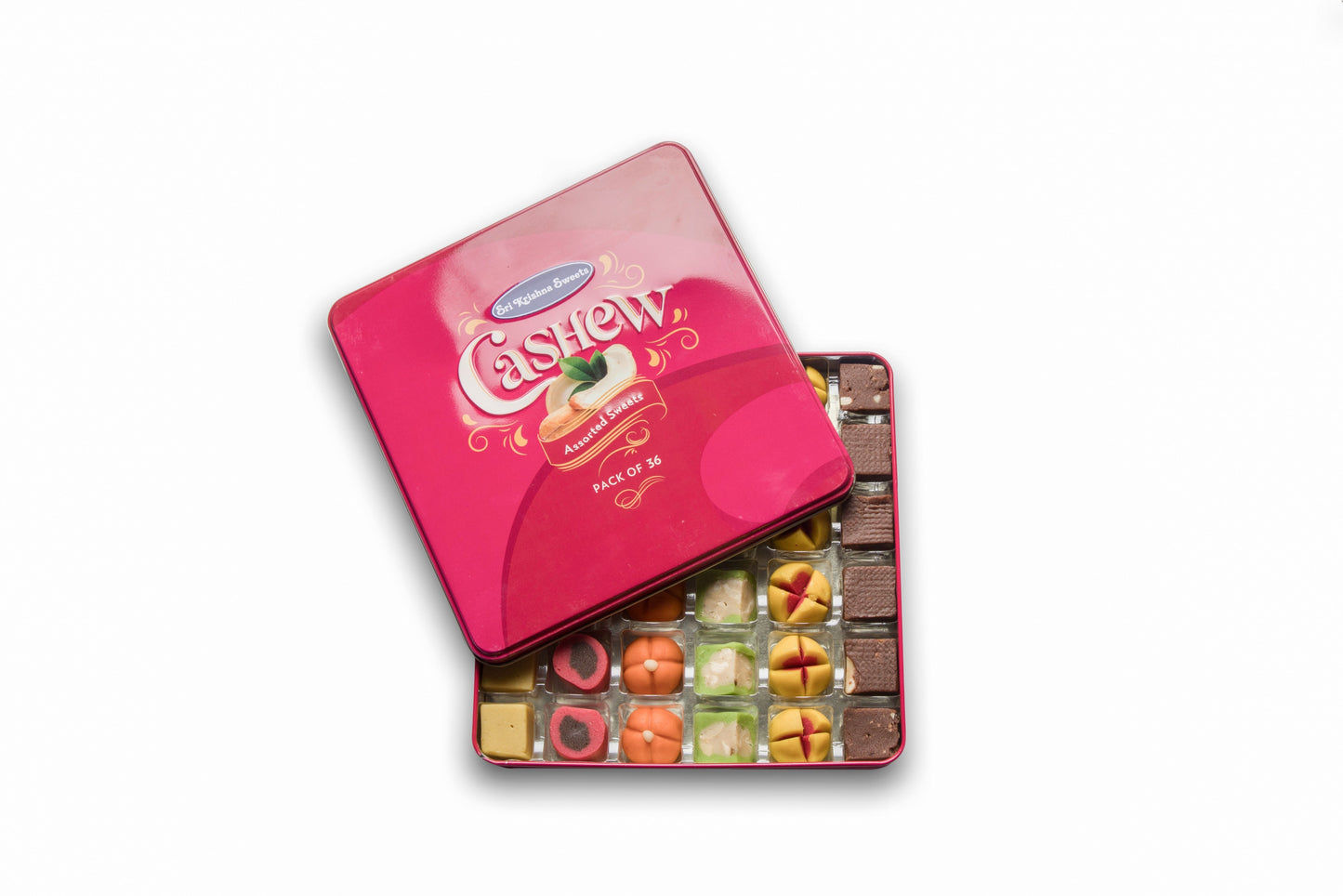 Sri Krishna Sweets Assorted Kaju Sweets 36 Tin