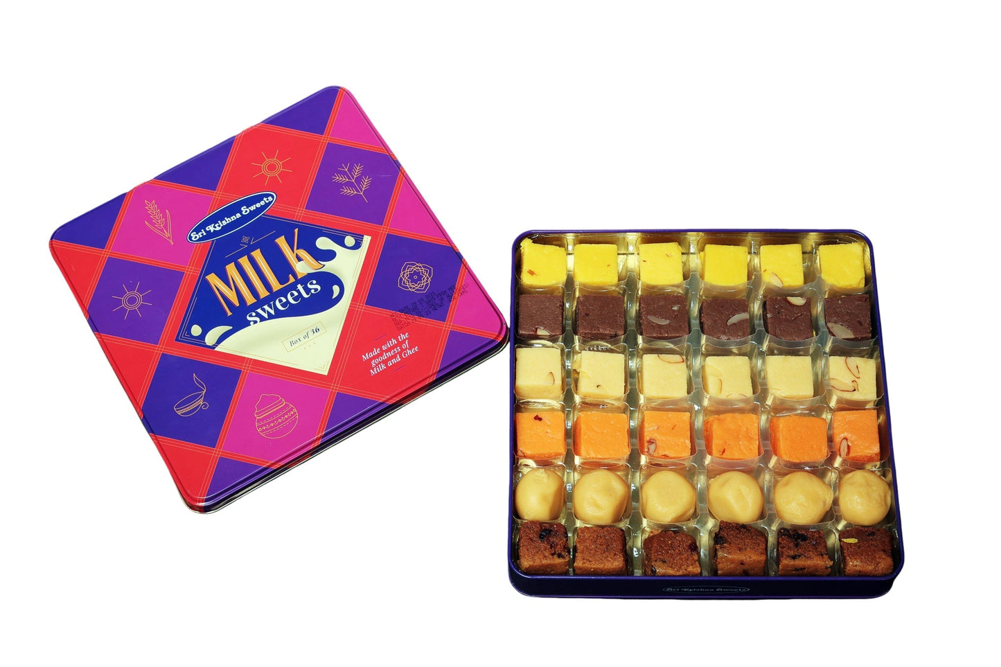 Sri Krishna Sweets Assorted Milk Sweets 36 Tin