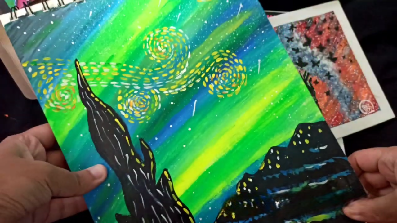 BRUSTRO ARTISTS' ACRYLIC COLOUR SET OF 6 FLUORESCENT COLOURS X 12ML TUBES