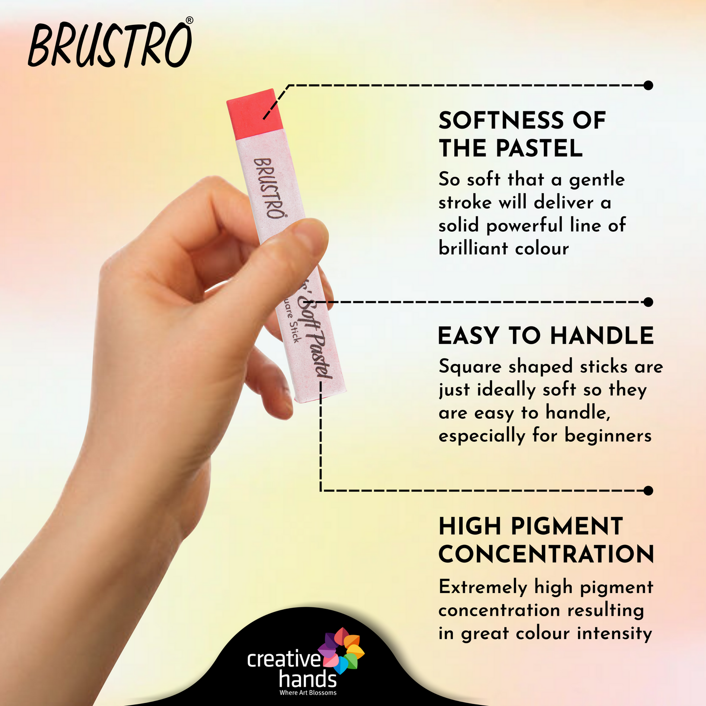 Brustro Artists' Soft Pastels Set of 48