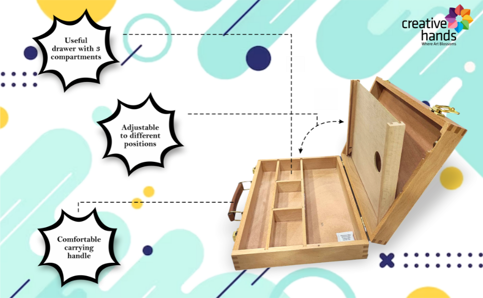 Brustro Artists' Laptop Painting Box with a Palette