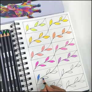 Brustro Neon Pencils Set of 12 (in Elegant tin Box)