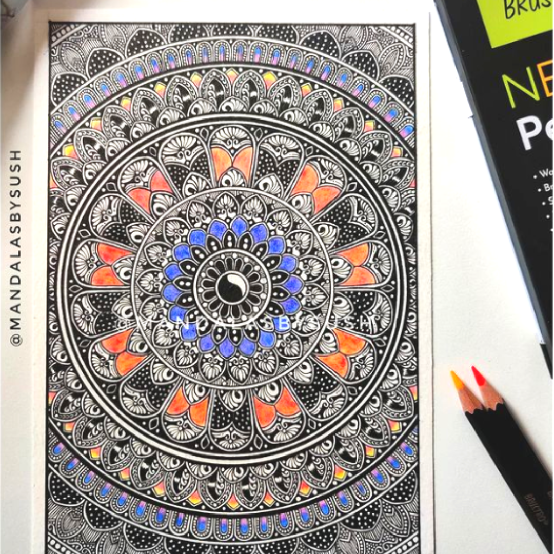 Brustro Neon Pencils Set of 12 (in Elegant tin Box)