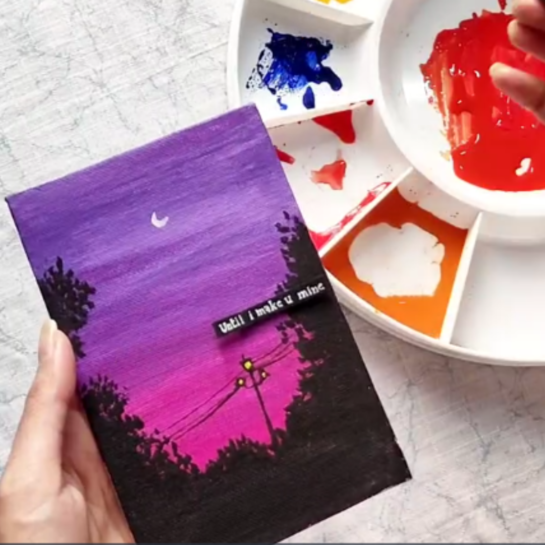 Brustro Round Plastic Palette 13 Wells with Clear lid (30 cm/12” Dia)