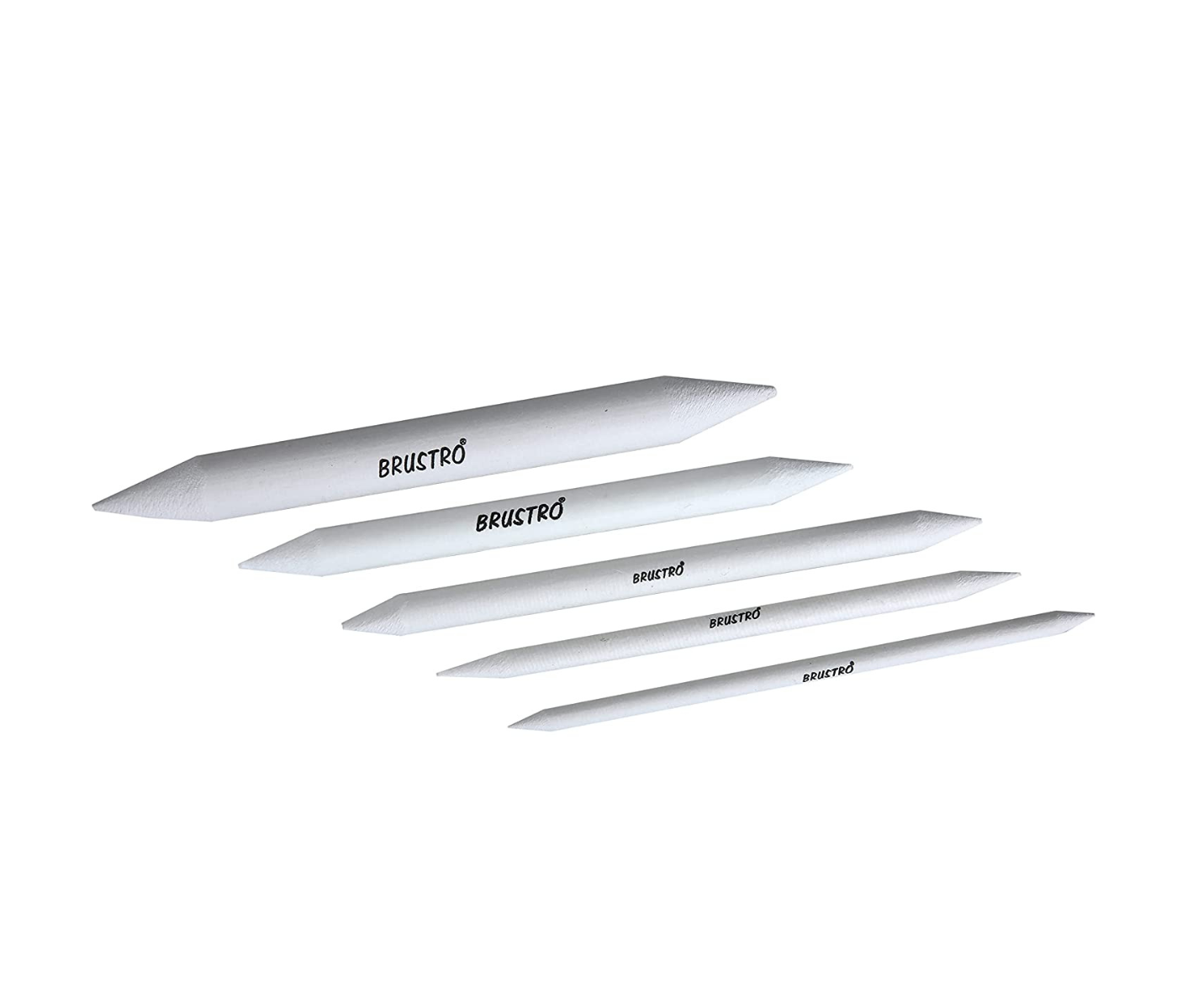 BRUSTRO kneadable Art Eraser Pack of 6 with Blending Stump Set