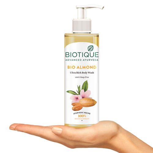 Biotique Almond Oil Ultra Rich Body Wash, Botanical Extracts - 200 ml