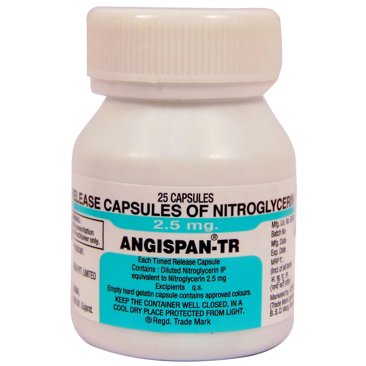 Angispan-TR 2.5mg - 30 Capsule