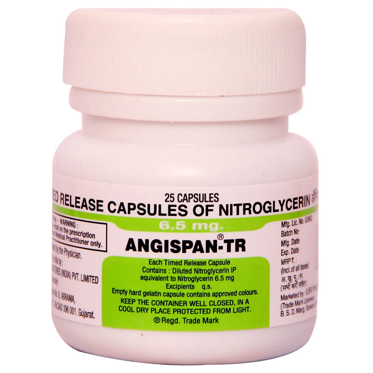 Angispan-TR 6.5mg - 30 Capsule