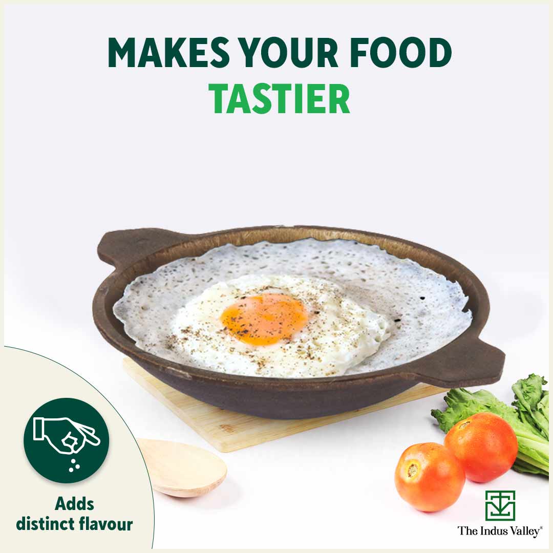 Super Smooth Cast Iron Appam Pan/Appachetty, Pre-seasoned, Nonstick, 100% Pure, Toxin-free, 22cm, 1.9kg