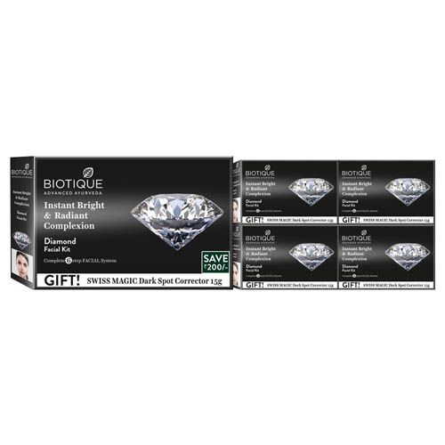 Biotique Bio Diamond Facial Kit For Skin Polishing And Brightening Skin