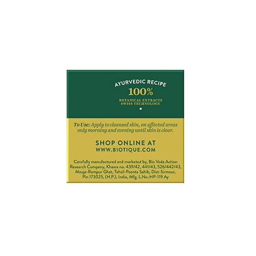 Biotique Myristica Acne Control Spot Correction Face Pack - 20 gms