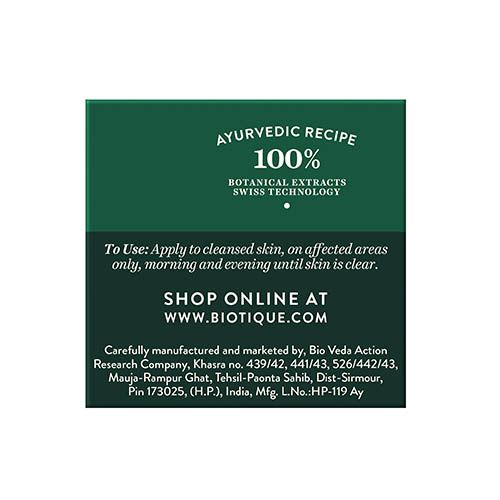 Biotique Winter Green Acne Control Spot Correcting Cream - 15 gms