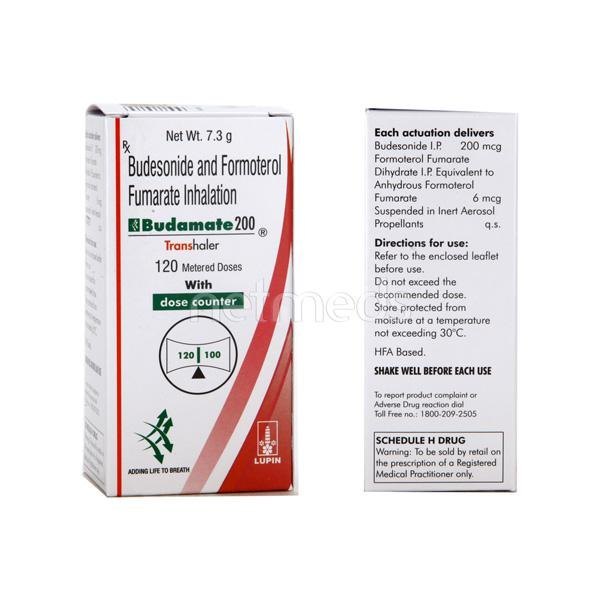 Budamate 200 Transhaler - 120 MDI