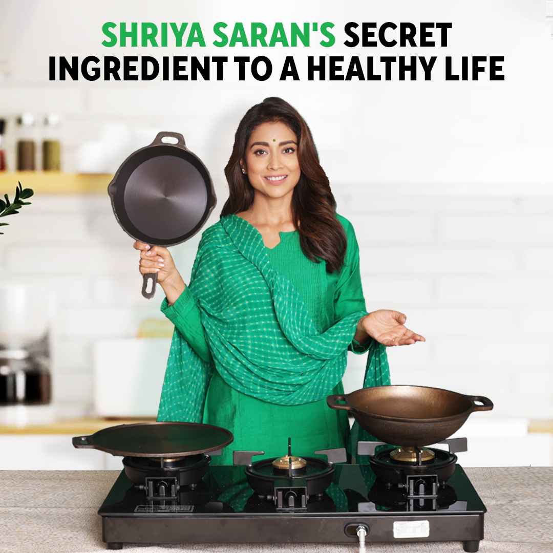 Super Smooth Cast Iron Appam Pan/Appachetty, Pre-seasoned, Nonstick, 100% Pure, Toxin-free, 22cm, 1.9kg