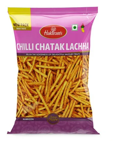 5x Haldiram Namkeens Chilli Chatak Lachha, Pack of 5 (200Gm each)