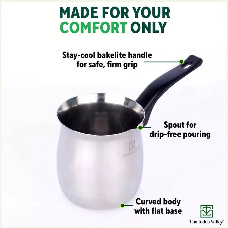 Stainless Steel Coffee/Tea/Milk Warmer, Premium Quality, 100% Toxin-free, 650 ml