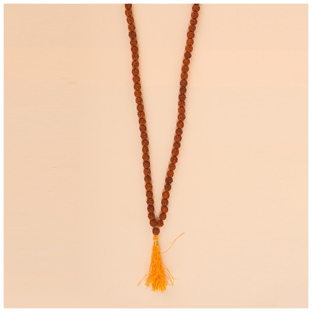 Authentic Isha Panchamukhi (five-faced) Rudraksha Mala. Consecrated at Dhyanalinga. Your cocoon of energy (7.5 mm)