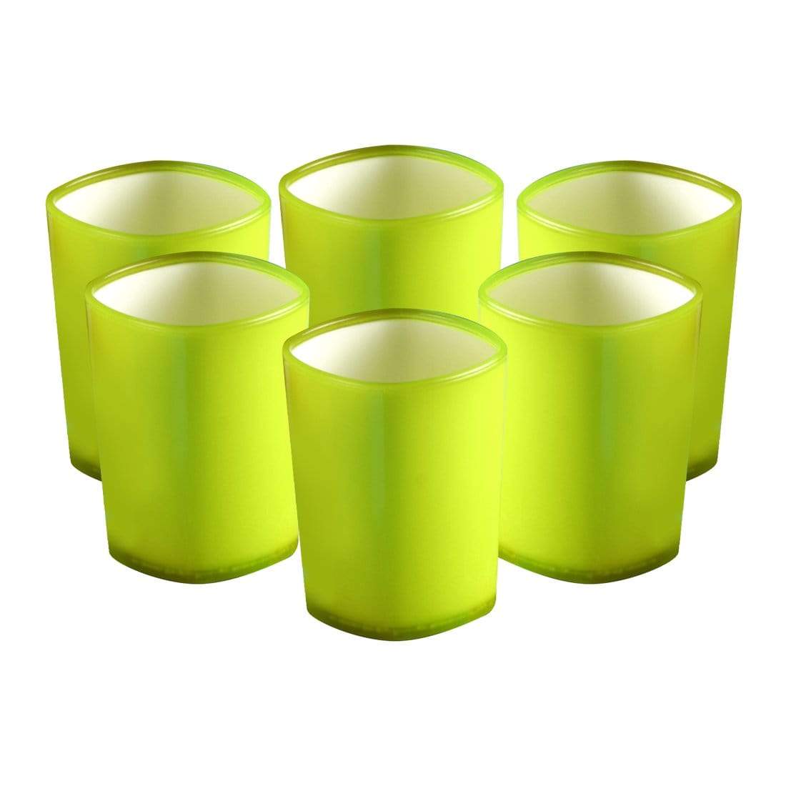Serving Glass Set Of 6 Pcs - Green
