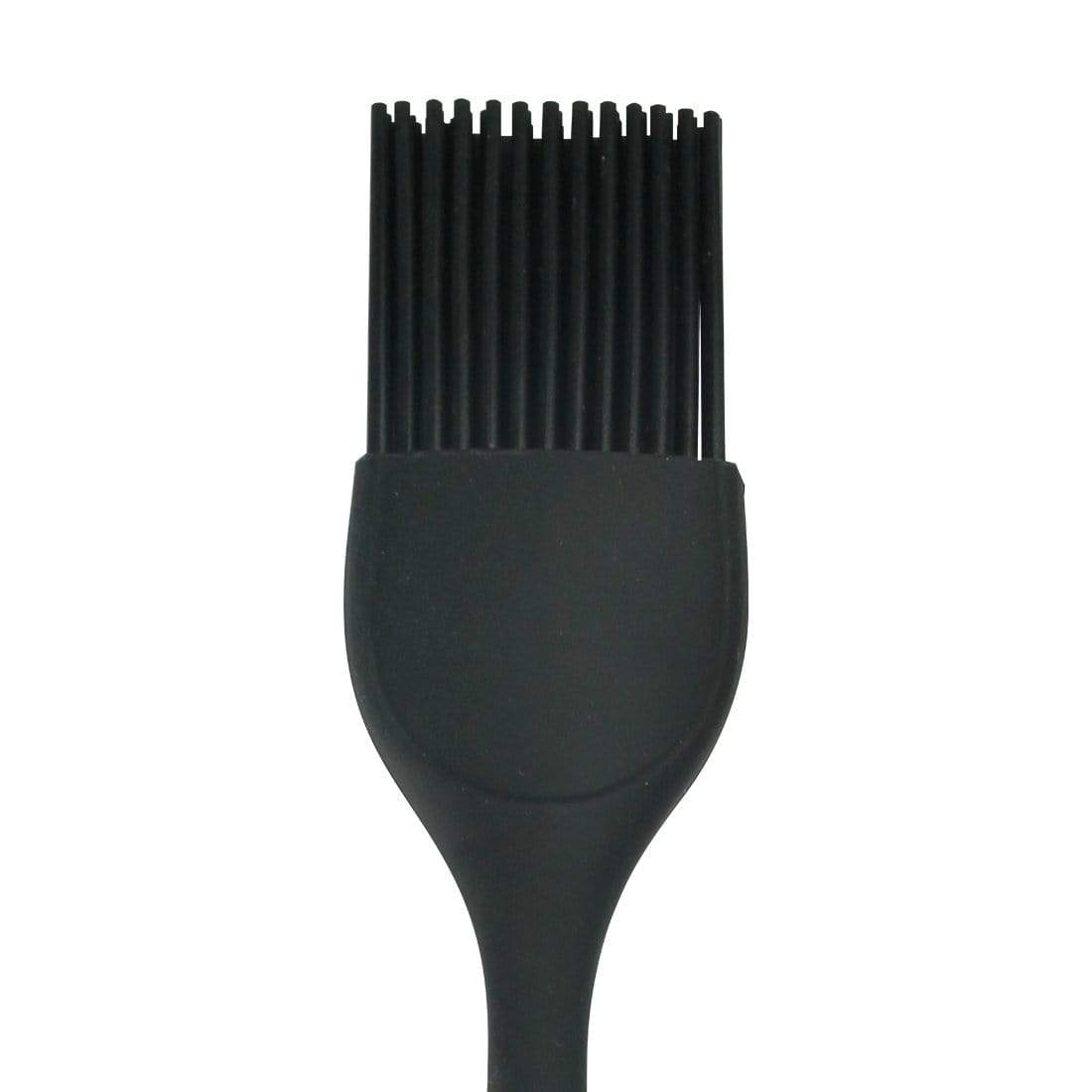 Waterstone Premium Food-Grade Silicone Brush, Black, Stainless Steel Core, High Holding Capacity for all kinds of Sauces, Glazes, Butter, Oils and Marinades, Smooth and Even Coverage, Basting Brush for BBQ/Grilling, Tandoor, Cooking, Baking