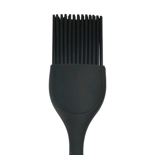 Waterstone Premium Food-Grade Silicone Brush, Black, Stainless Steel Core, High Holding Capacity for all kinds of Sauces, Glazes, Butter, Oils and Marinades, Smooth and Even Coverage, Basting Brush for BBQ/Grilling, Tandoor, Cooking, Baking