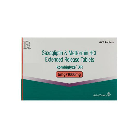 AstraZeneca Kombiglyze XR 5mg/1000mg Tablet - 7 tablets