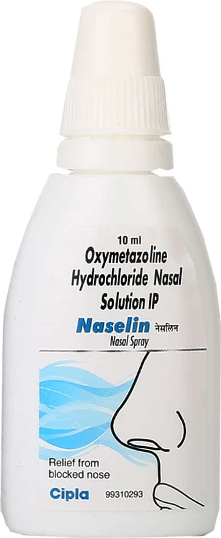 2x Naselin Nasal Spray Bottle Of 10 Ml - Pack of 2
