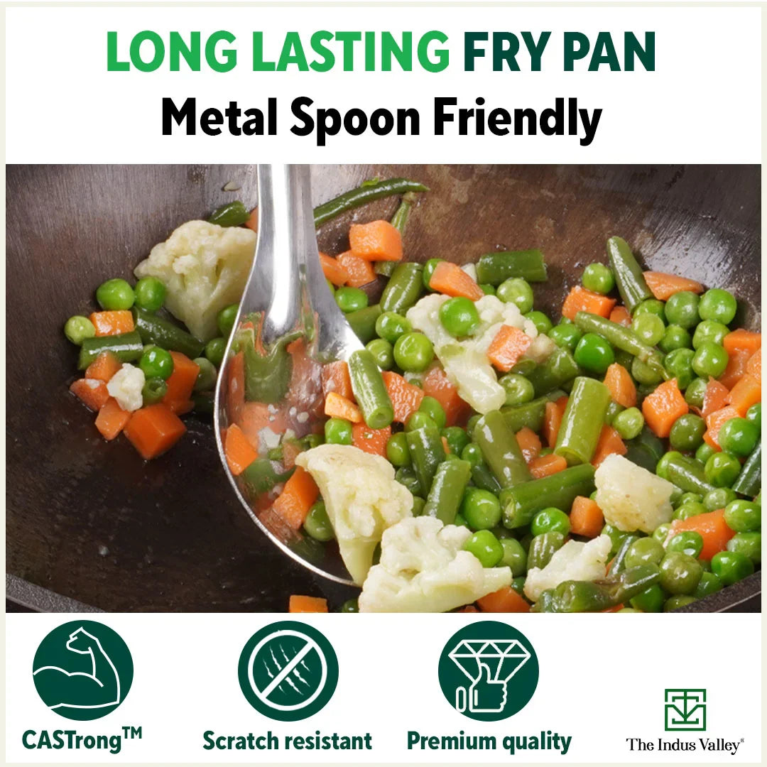 Super Smooth Cast Iron Fry Pan, Silicon Handle, 100% Pure, Toxin-free,Pre-seasoned, Induction, Non-stick, 20.3/25.4cm, 1.3/1.7L, 2.3/2.4kg