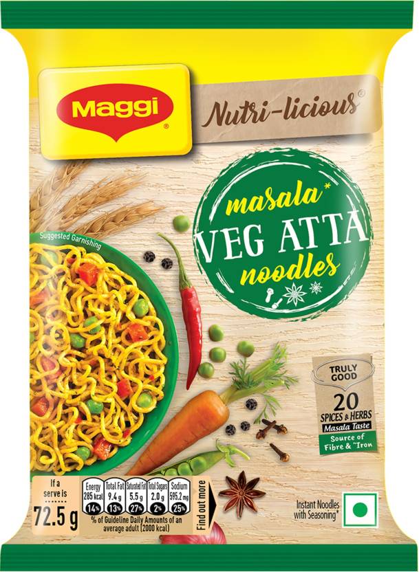 69x Maggi Veg Atta Noodles, Pack of 69 (72.5g each)