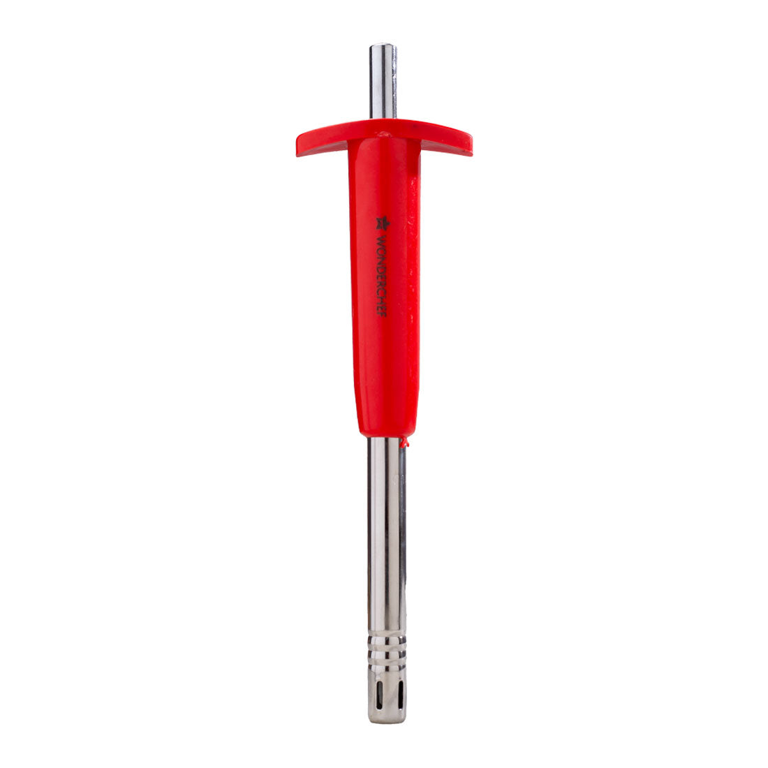 Stainless Steel Gas Igniter, Long Lasting, Rust Proof, Unbreakable, Soft & Long Grip, Red Colour