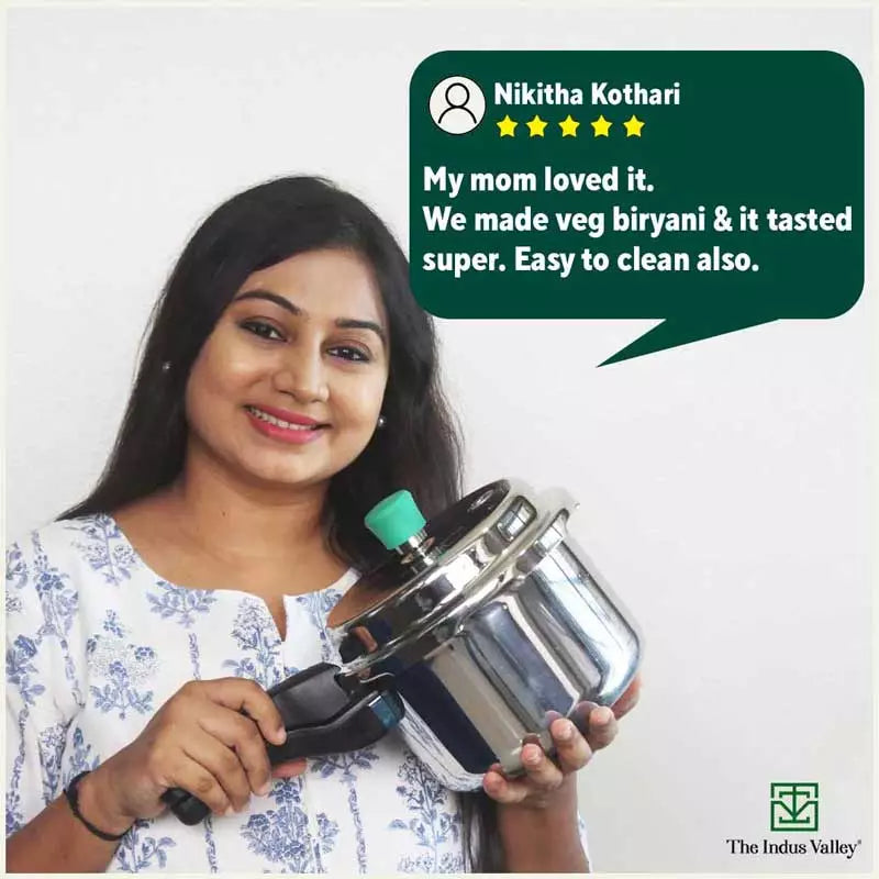 2L+5L RapidCuk Tri-ply Stainless Steel Pressure Cooker Combo+ Free ₹600 Wood Chopping Board, Premium Quality, 3 Layer Thick Body, 5Yr Warranty, ISI Certified, Induction & Gas