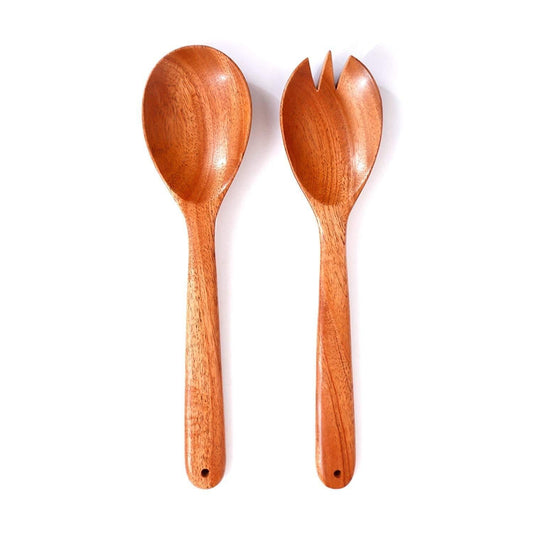 Salad Serving Spoon Set 2-Piece Neem Wood