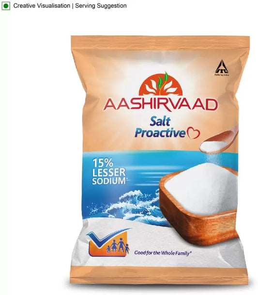 AASHIRVAAD Salt Proactive Iodized Salt  (1 kg)