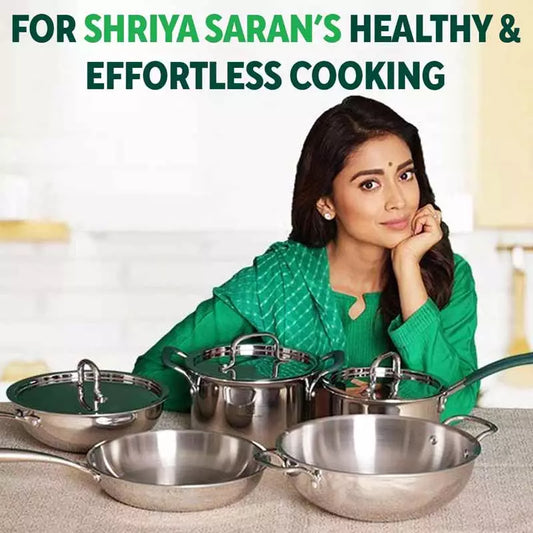 Stainless Steel Milk Cooker/ Boiler/ Pot with Handle+ Lid+ Knob+ Whistle, Premium Quality, 100% Toxin-free, Induction & Gas,  1 Litre