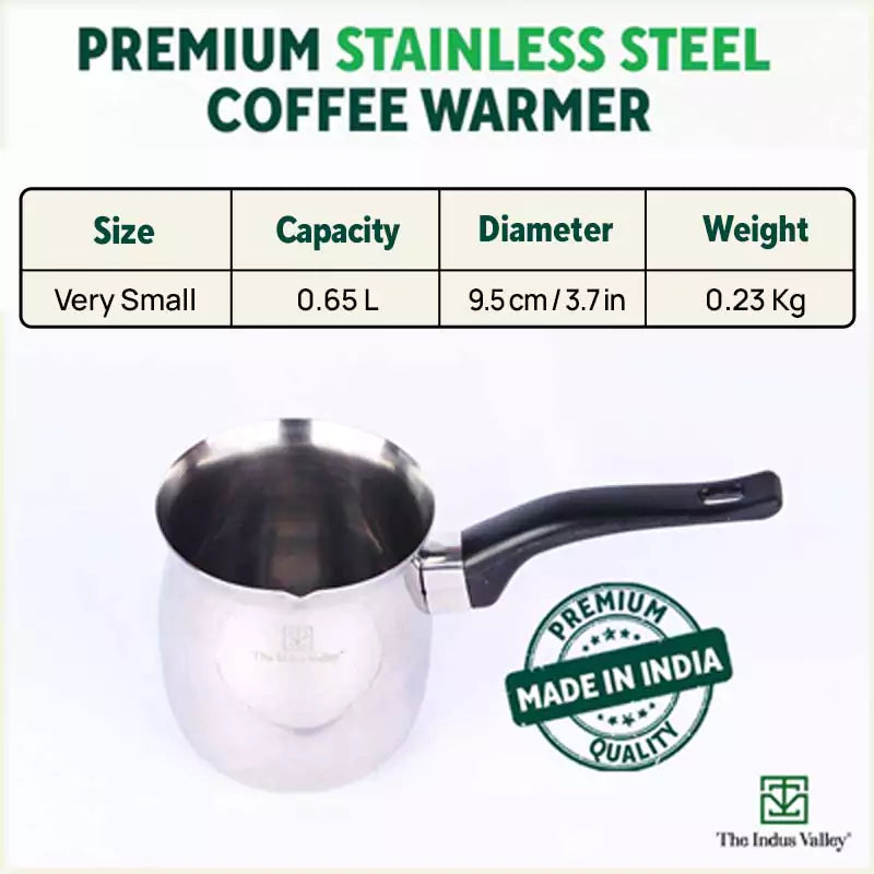 Stainless Steel Coffee/Tea/Milk Warmer, Premium Quality, 100% Toxin-free, 650 ml