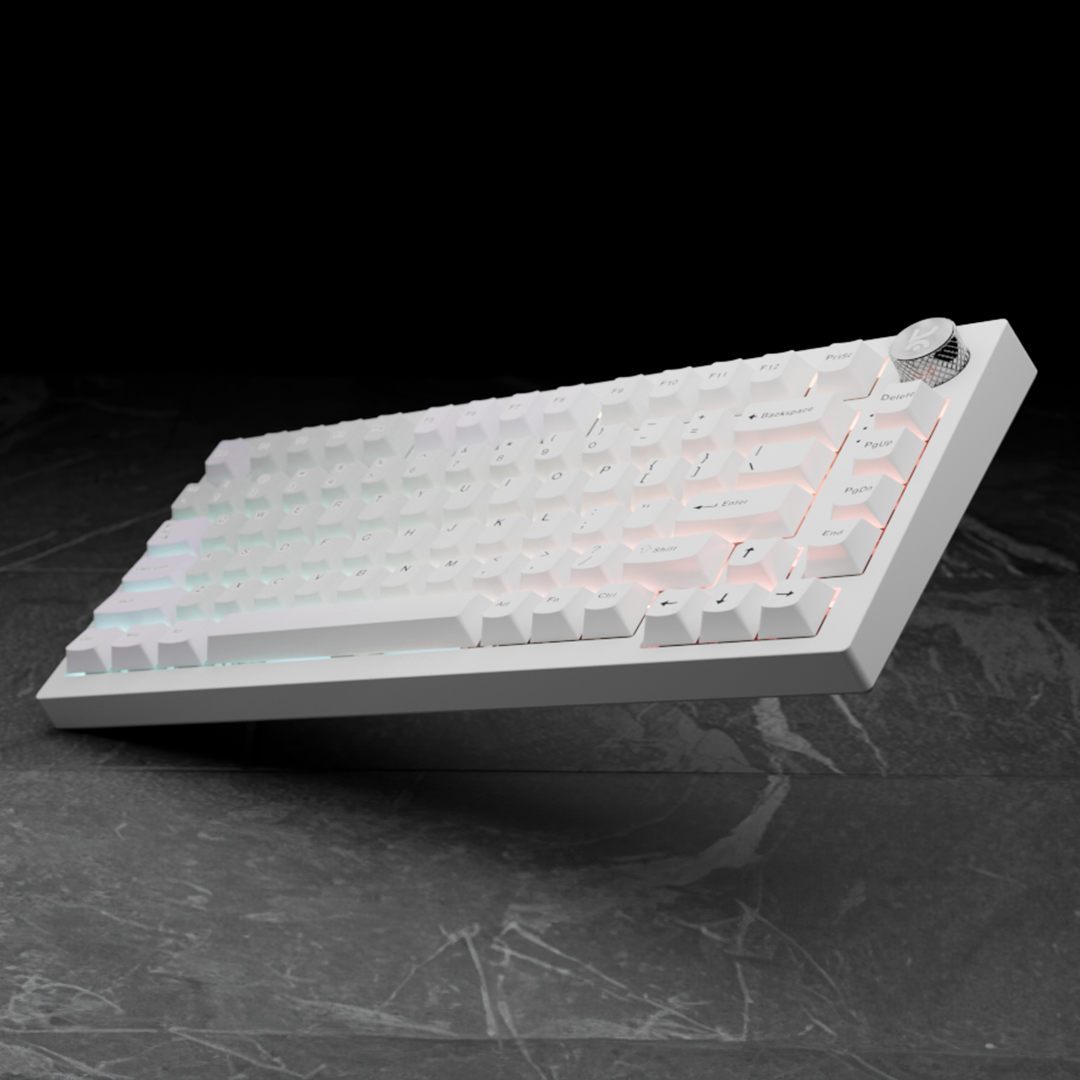 Swarm All White Wireless Gaming Keyboard