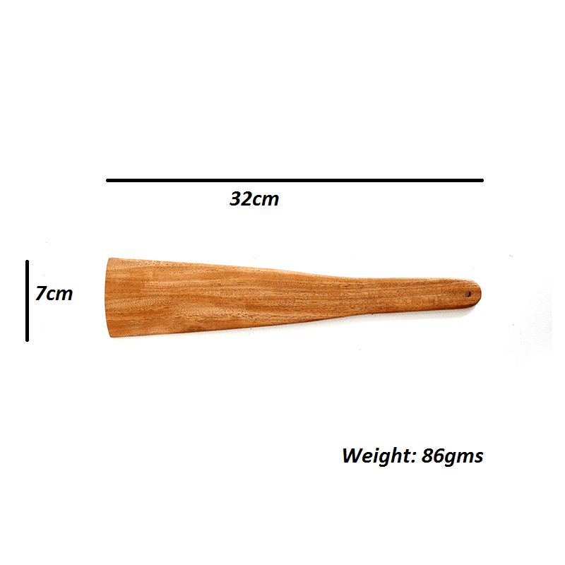 Wooden Spatula for Cooking [ Flip | 32cm | Neem Wood ]